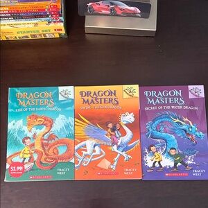 Scholastic Dragon Masters Paperback Set — Teal, Orange, Purple Covers
